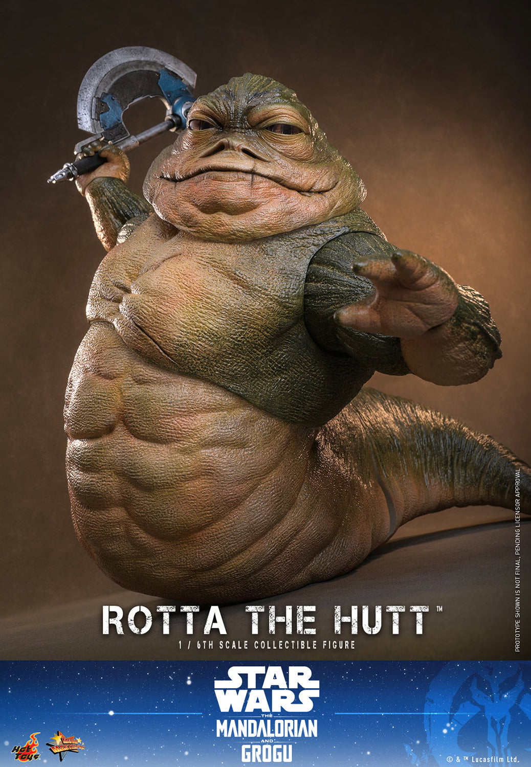 Hot Toys Rotta the Hutt Sixth Scale Collectible Figure | Star Wars: The Mandalorian & Grogu