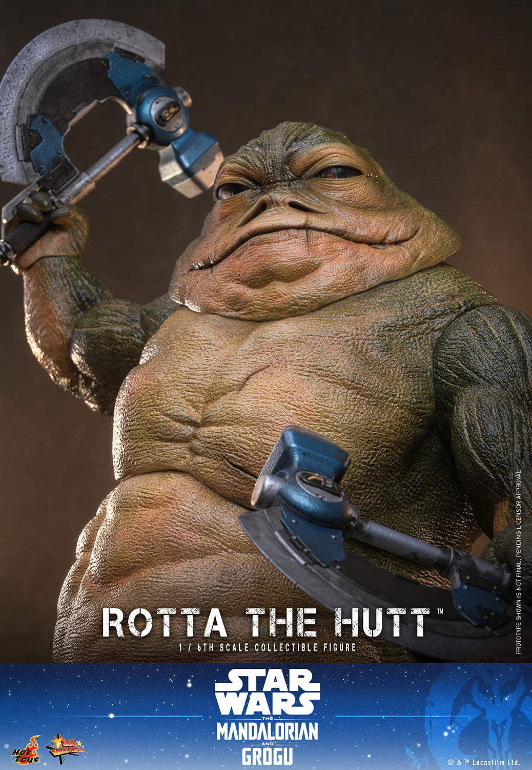 Hot Toys Rotta the Hutt Sixth Scale Collectible Figure | Star Wars: The Mandalorian & Grogu
