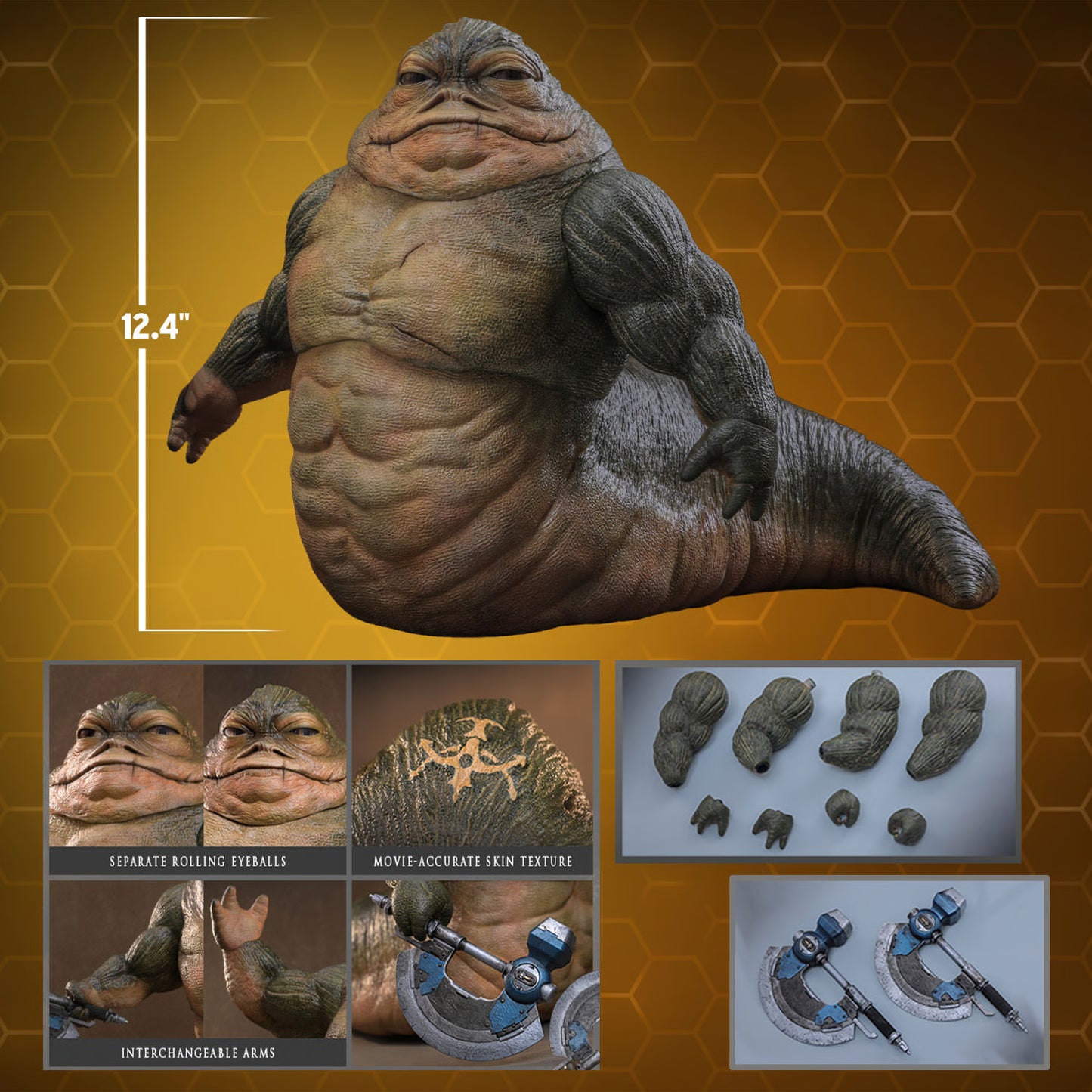 Hot Toys Rotta the Hutt Sixth Scale Collectible Figure | Star Wars: The Mandalorian & Grogu