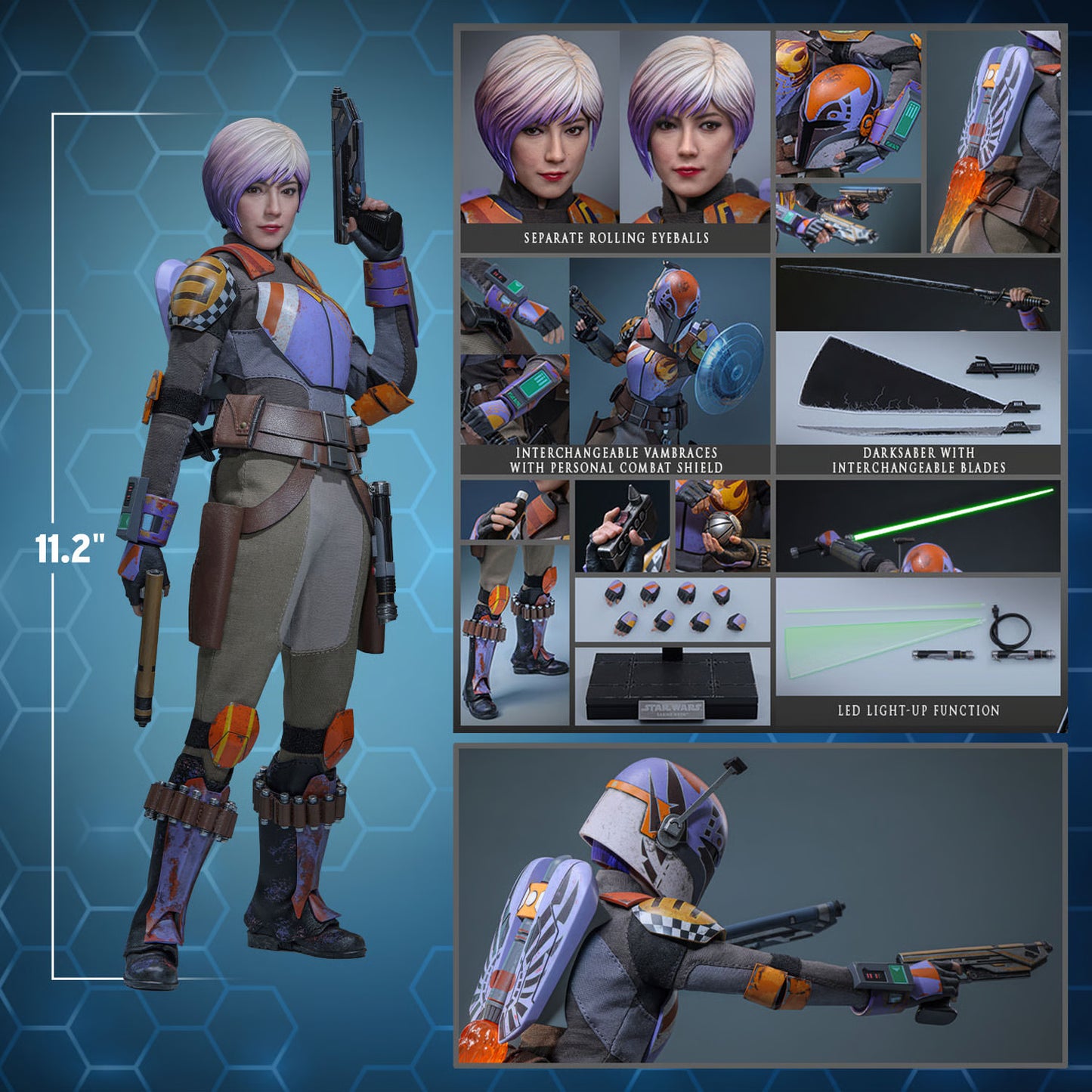 Hot Toys Sabine Wren Sixth Scale Collectible Figure – Star Wars: Rebels