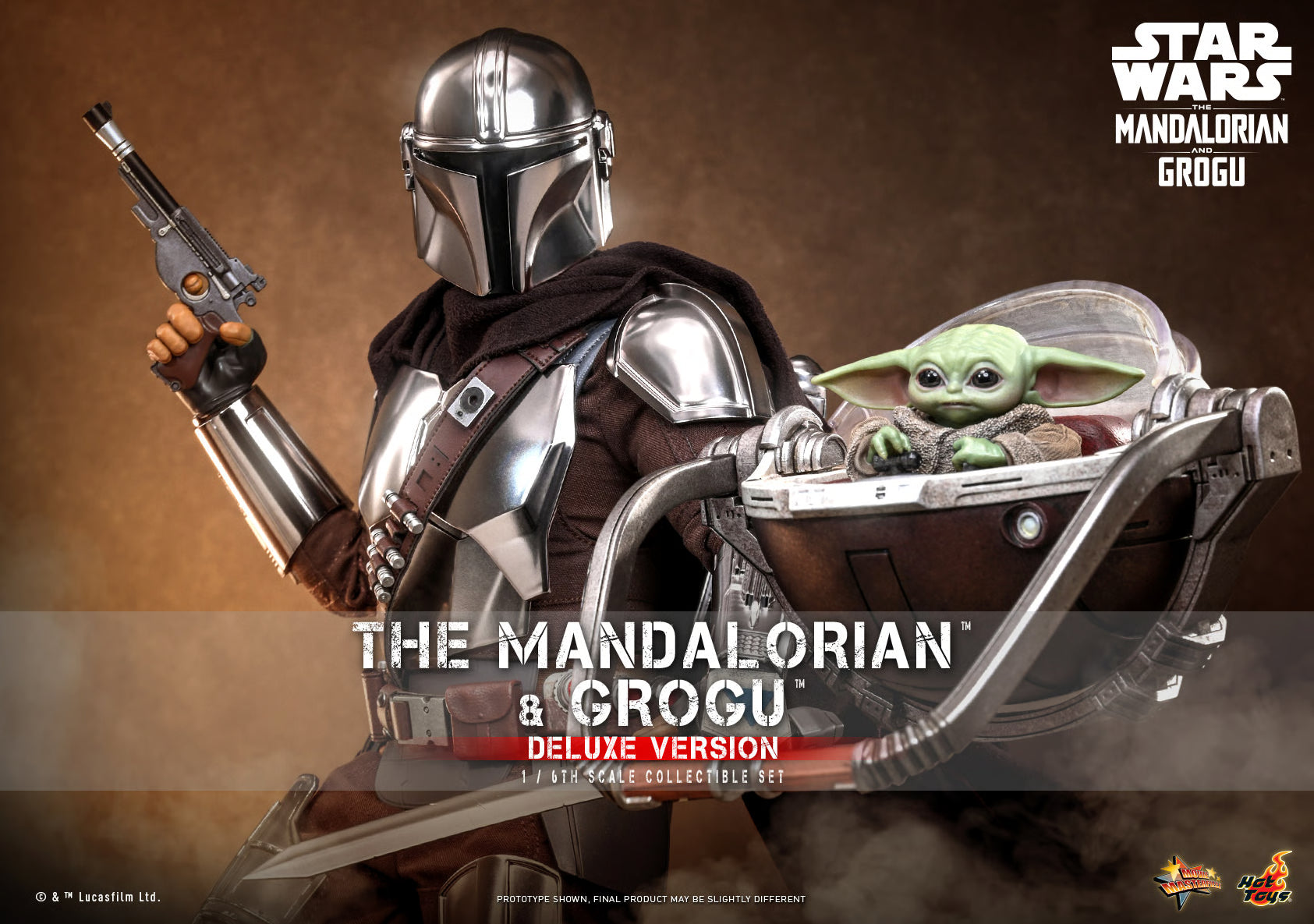 The Mandalorian and Grogu (Deluxe Version) Sixth Scale Figure Set