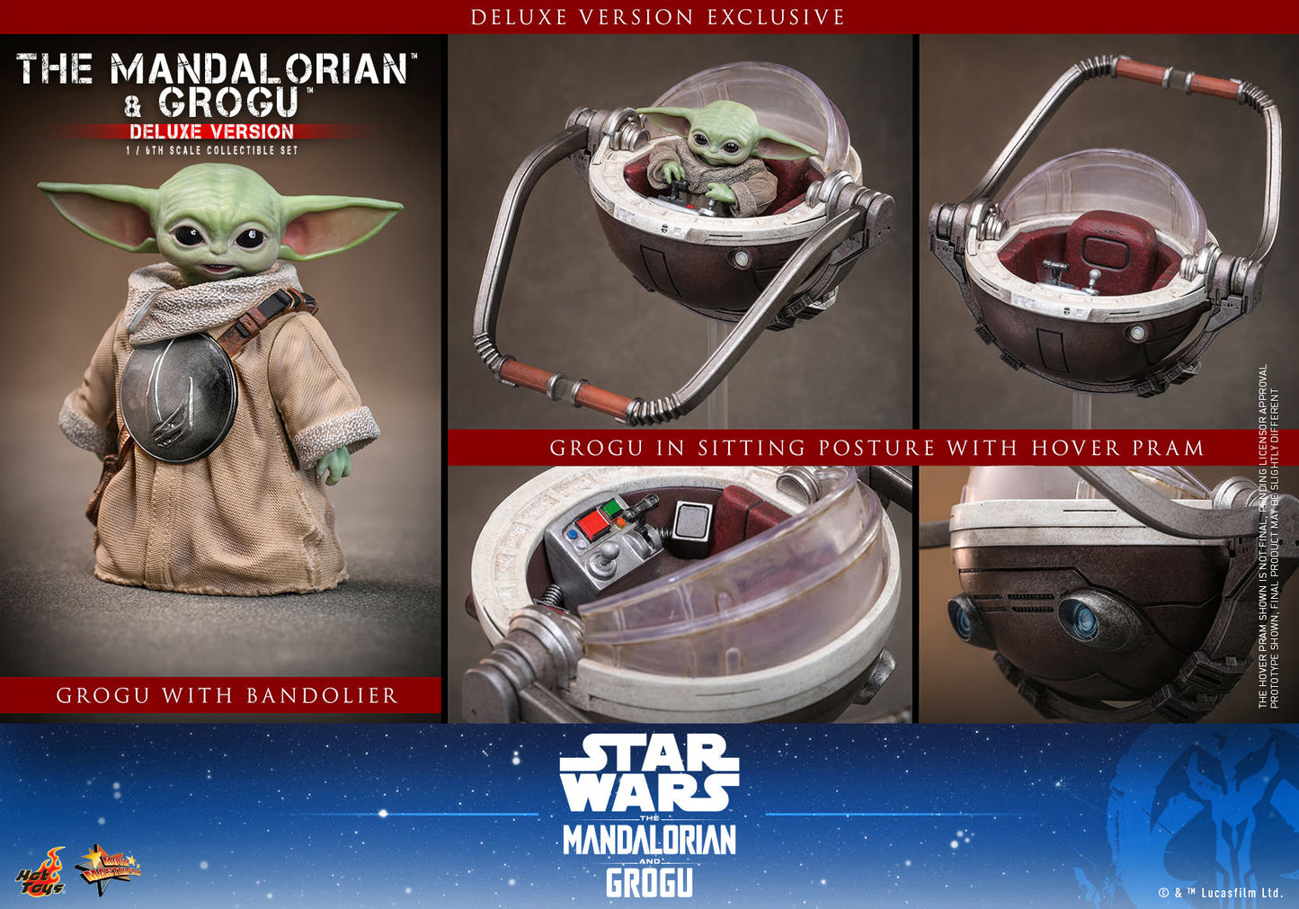 The Mandalorian and Grogu (Deluxe Version) Sixth Scale Figure Set