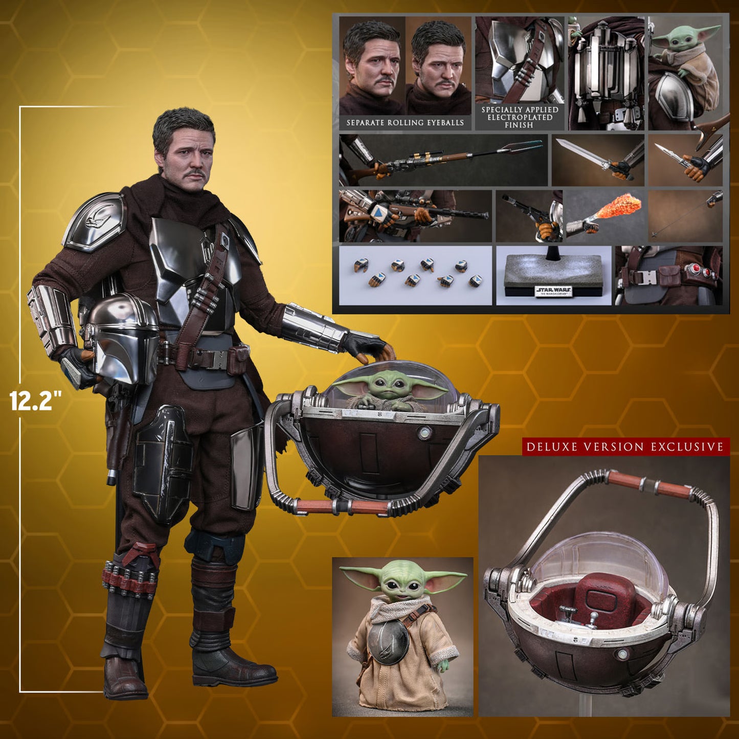 The Mandalorian and Grogu (Deluxe Version) Sixth Scale Figure Set