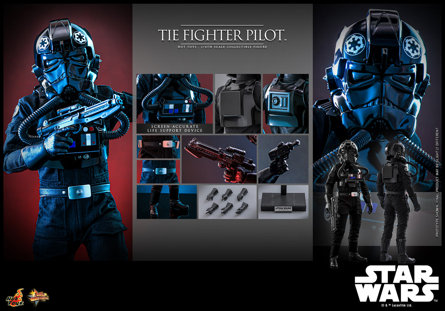 Tie Fighter Pilot Sixth Scale Figure