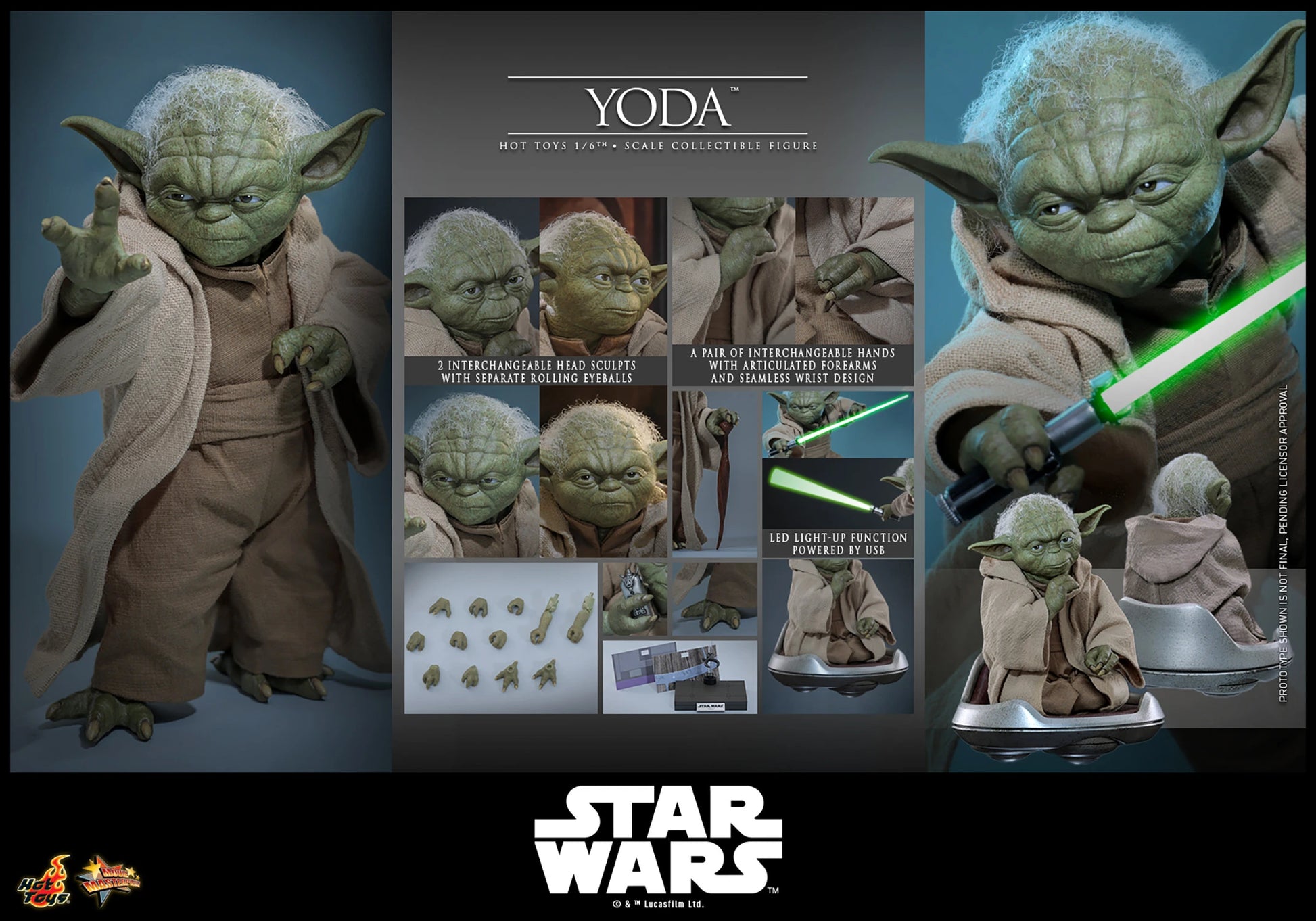Yoda Sixth Scale Figure – Hot Toys | Star Wars: Revenge of the