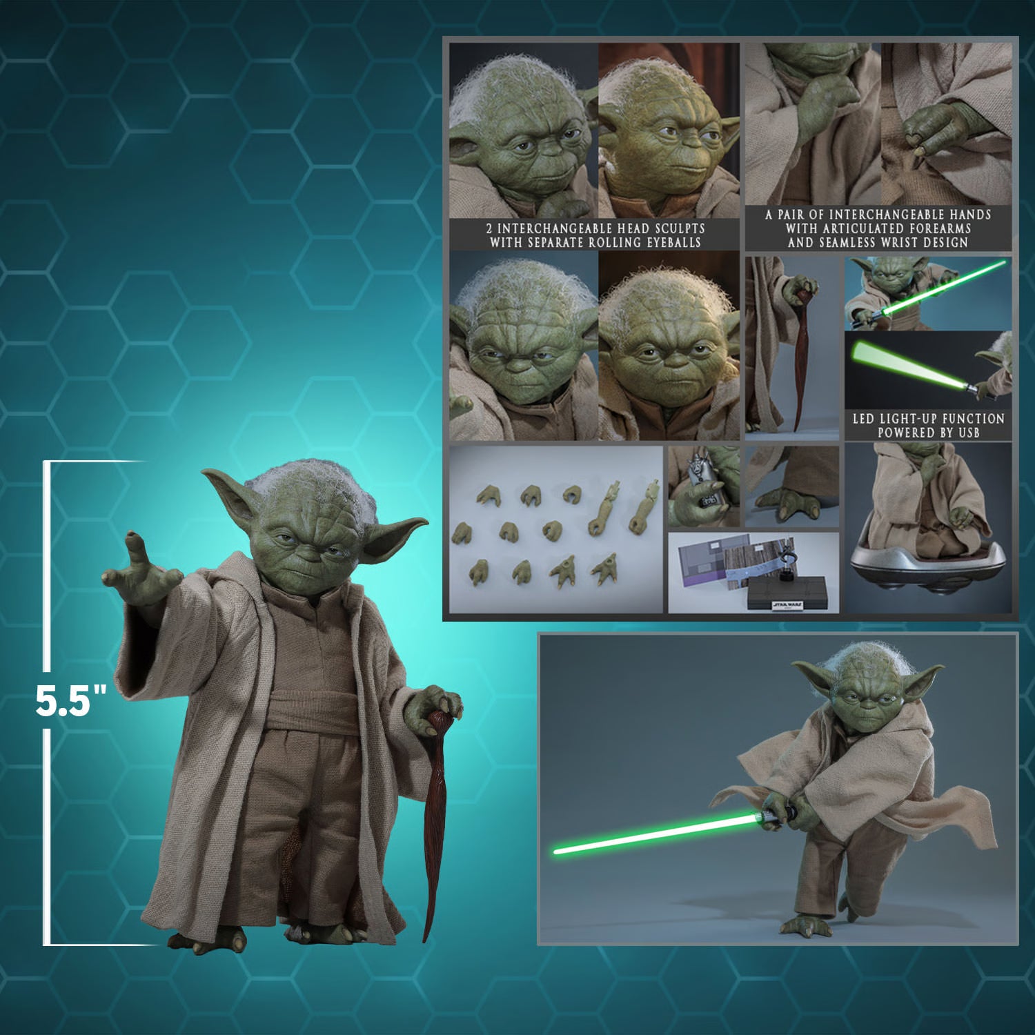 Yoda Sixth Scale Figure – Hot Toys | Star Wars: Revenge of the
