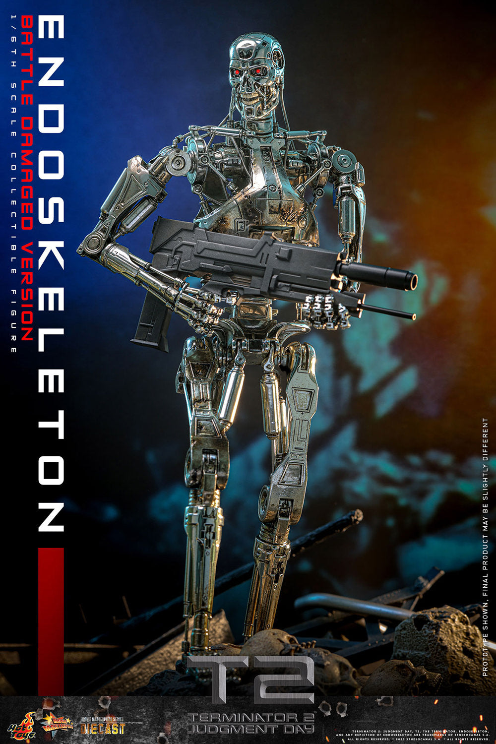 Hot Toys Terminator 2 Endoskeleton (Battle Damaged) Sixth Scale Figure