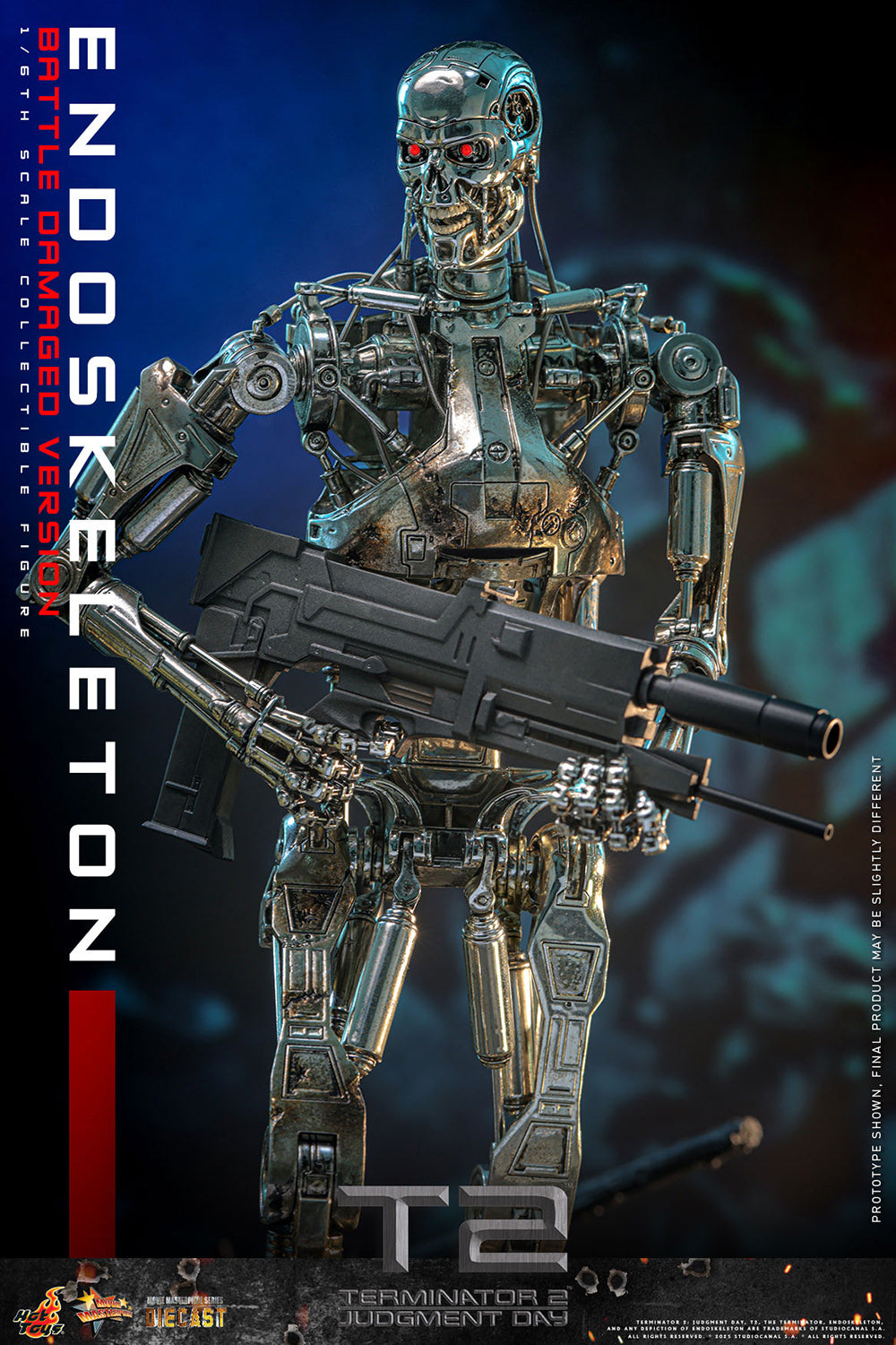 Hot Toys Terminator 2 Endoskeleton (Battle Damaged) Sixth Scale Figure