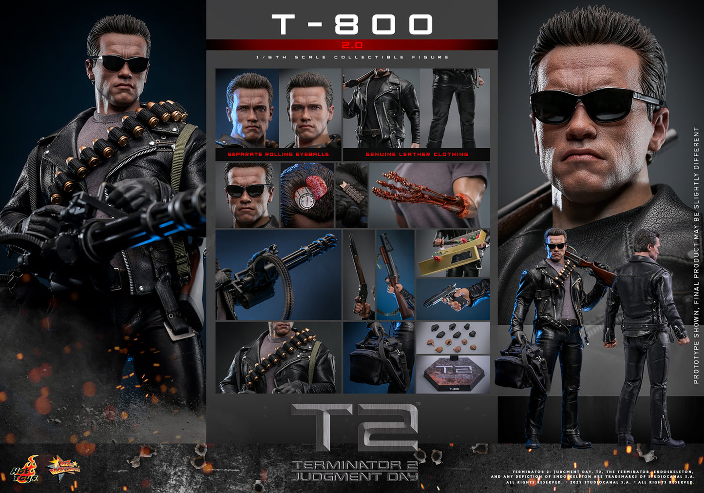 Terminator 2 T-800 (2.0) Sixth Scale Figure