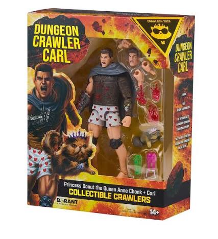 Dungeon Crawler Carl & Princess Donut 6" Collectible Action Figure (Playmates Toys)