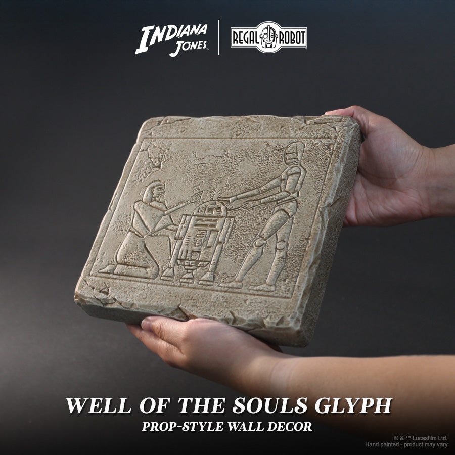 Regal Robot R2-D2 & C-3PO Hieroglyphic Plaque | Indiana Jones Raiders of the Lost Ark Decor