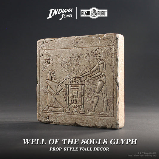 Regal Robot R2-D2 & C-3PO Hieroglyphic Plaque | Indiana Jones Raiders of the Lost Ark Decor