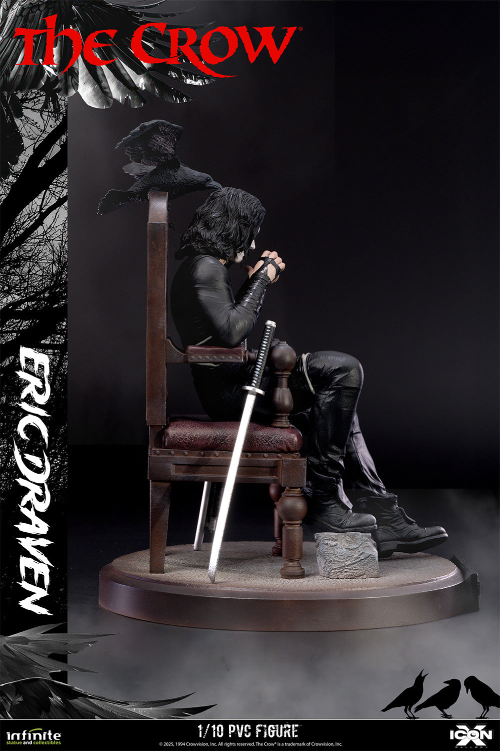 The Crow Eric Draven 1:10 Scale PVC Statue