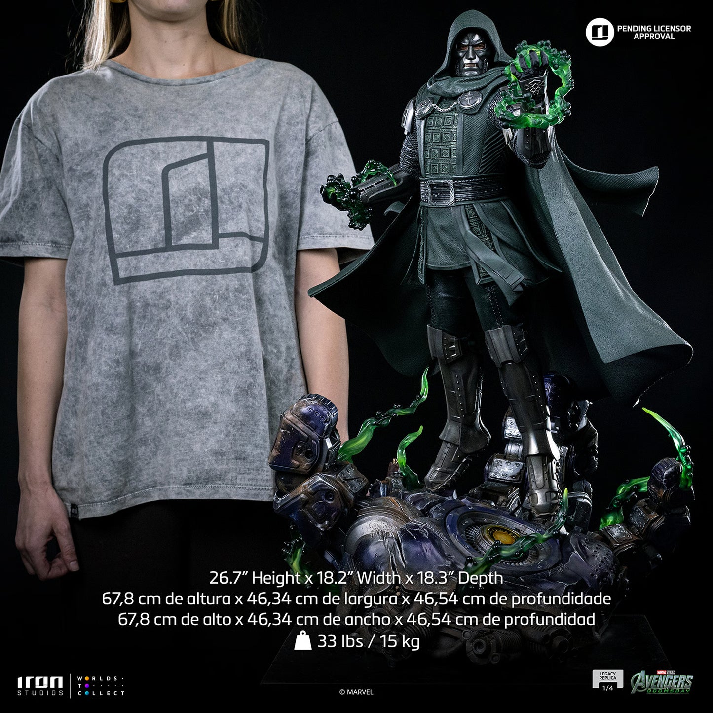 Doctor Doom Quarter Scale Statue - Legacy Replica