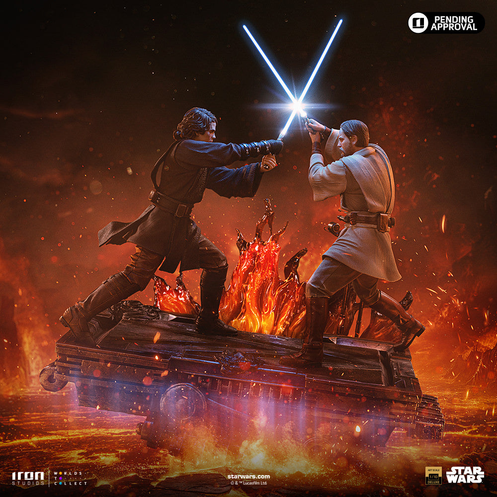 Anakin vs. Obi-Wan Deluxe 1:10 Art Scale Statue