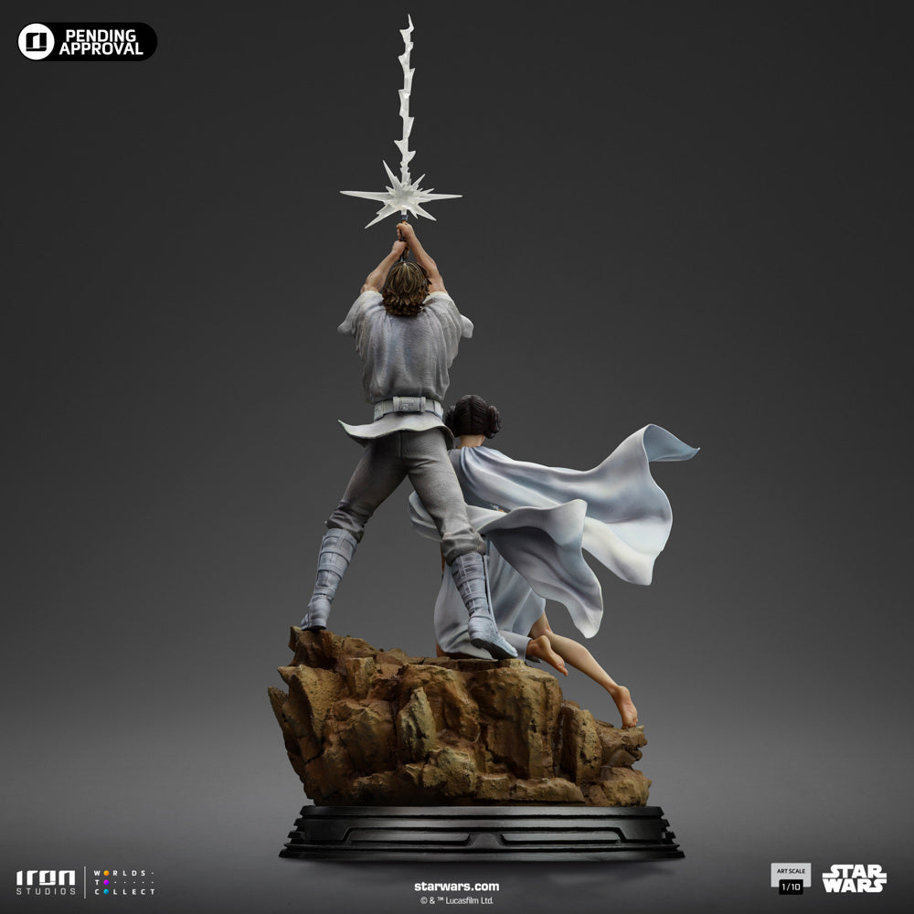 Luke and Leia Deluxe 1:10 Scale Statue