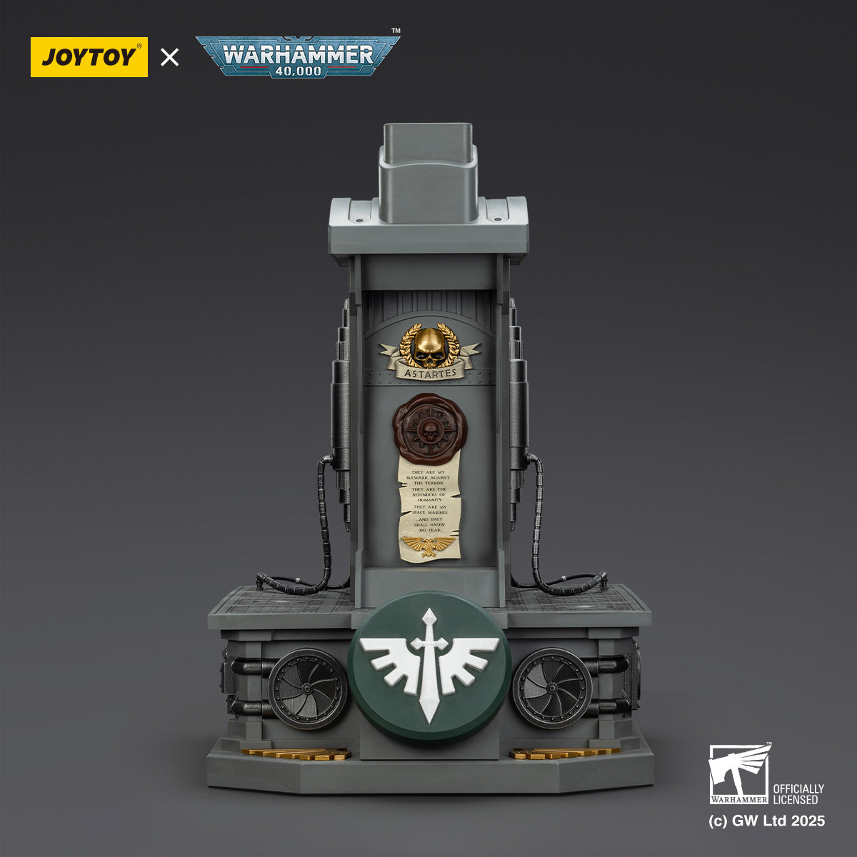 Warhammer Dark Angels MkX Helmet & Display Stand - 1/1 Scale Prop Replica