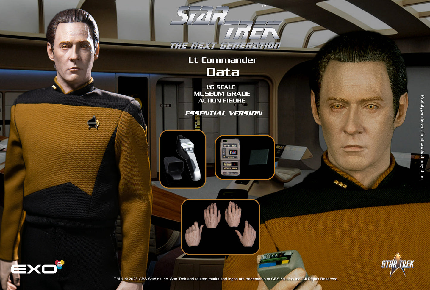 Lt. Commander Data (Essentials Version) 1/6 Scale Figure by EXO-6