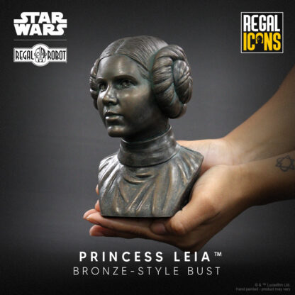 Regal Robot Princess Leia Bronze Style Bust