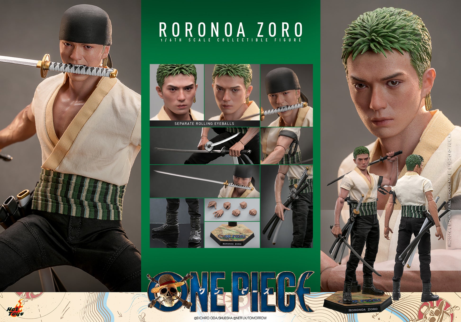 roronoa zoro (one piece and 2 more)