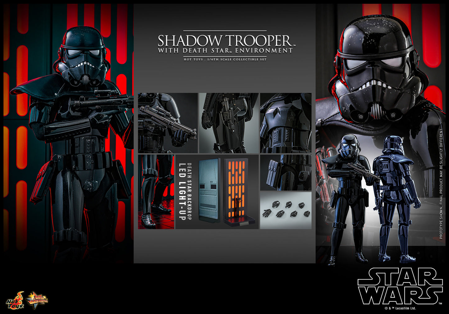 Shadow Trooper with Death Star Environment 1/6 Scale Figure