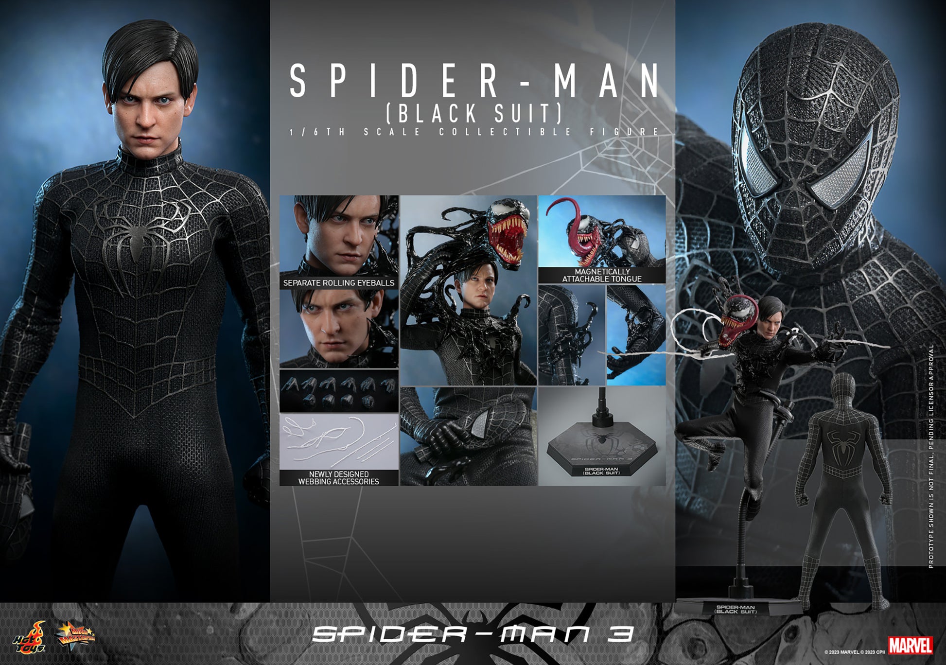 Spider-Man (Black Suit) 1/6 Scale Figure by Hot Toys – Alter Ego