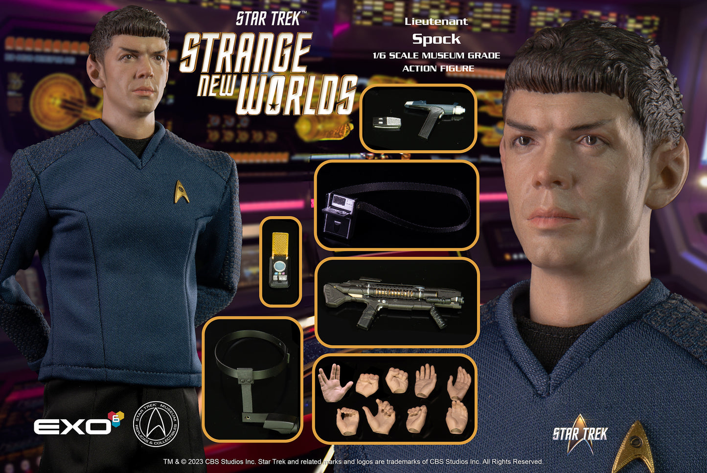Strange New Worlds Spock 1/6 Scale Figure by EXO-6