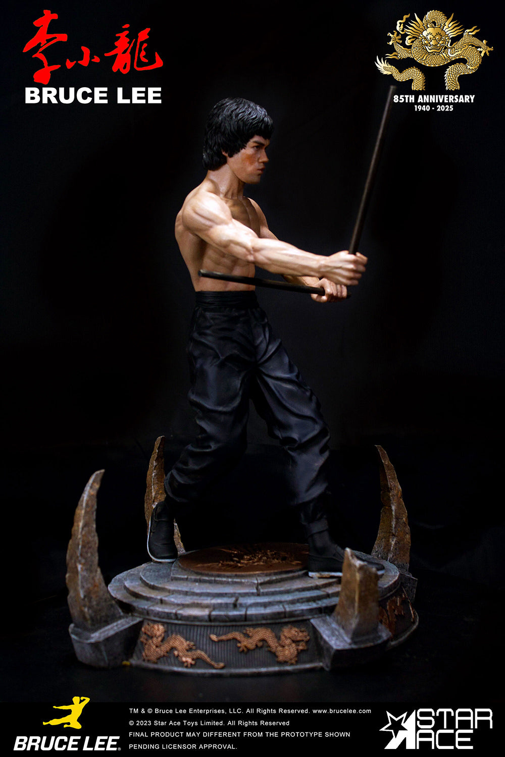 Bruce Lee (Kali Sticks Fight) Deluxe Statue