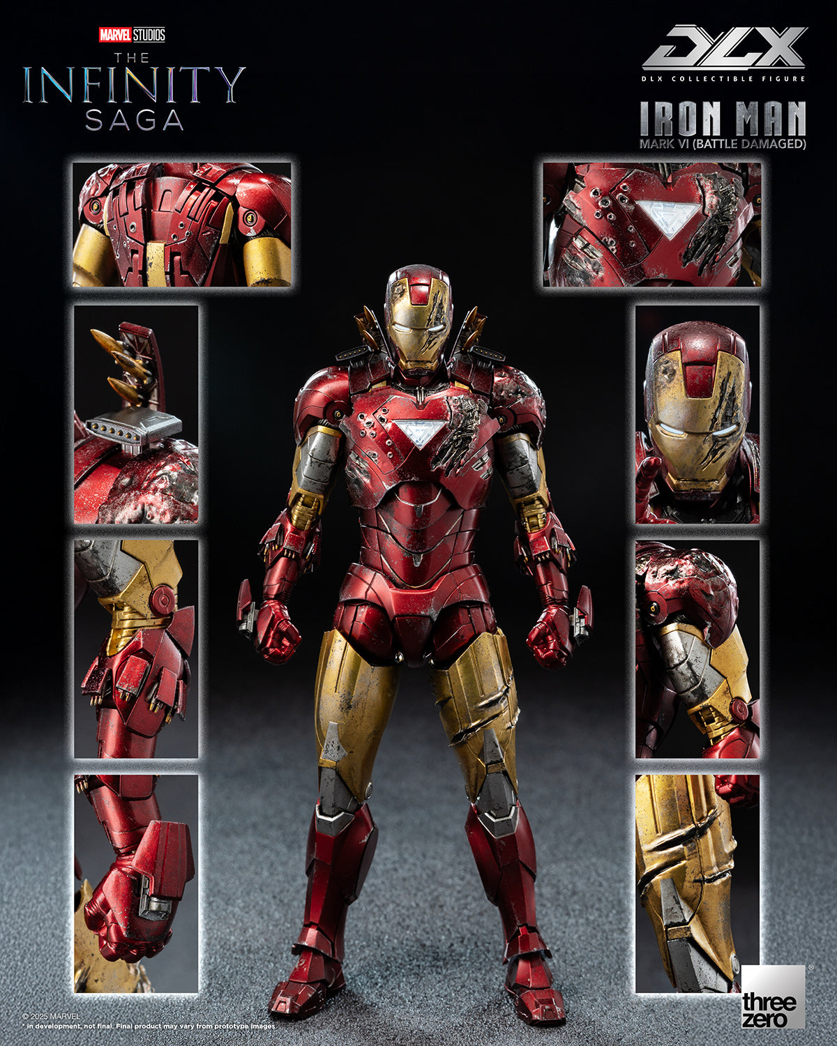 Threezero Iron Man Mark 6 (Battle Damaged) DLX Action Figure