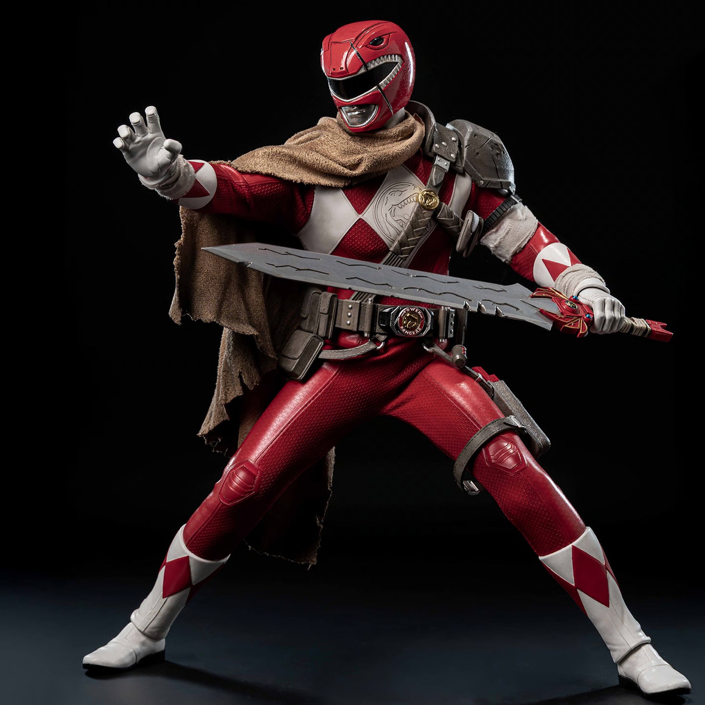 threezero FigZero Red Power Ranger Sixth Scale Figure