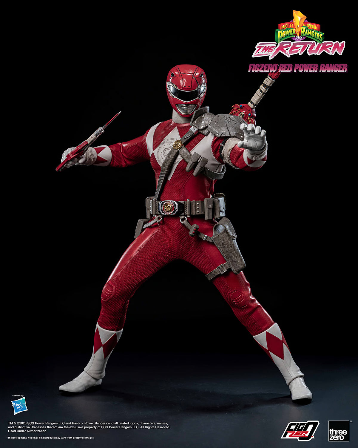 threezero FigZero Red Power Ranger Sixth Scale Figure