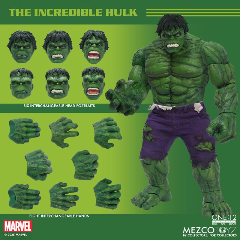 Mezco One 12 Collective Incredible Hulk Action Figure