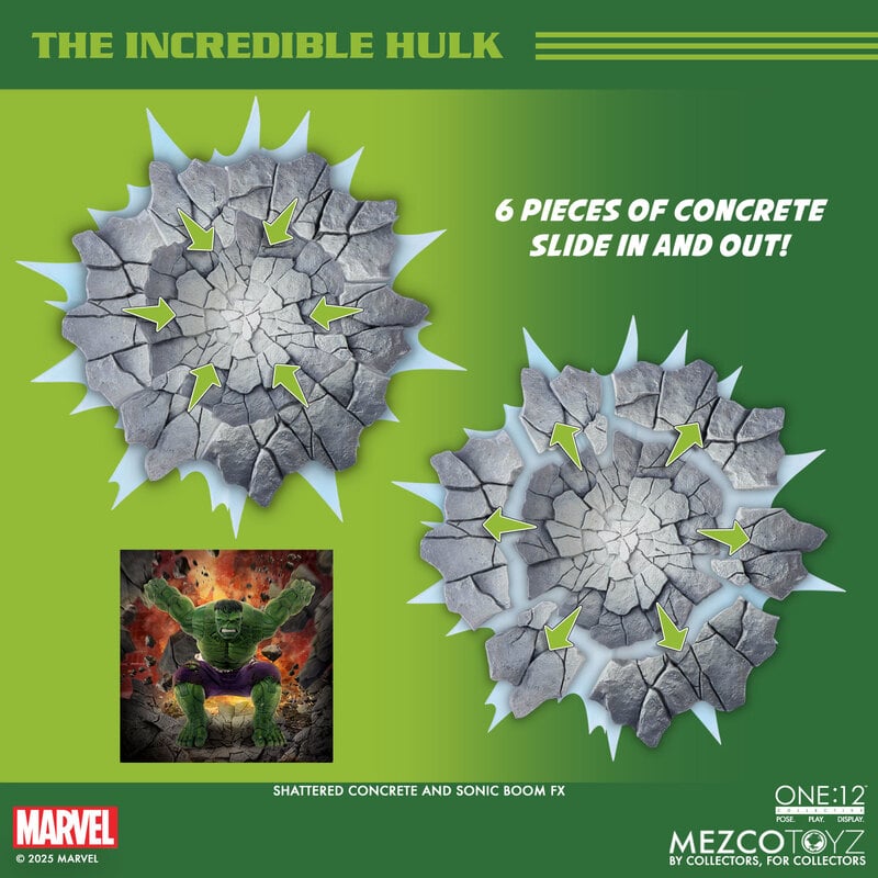 Mezco One 12 Collective Incredible Hulk Action Figure