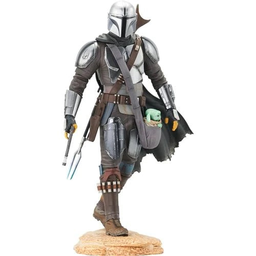 The Mandalorian with Child Premier Collection Statue