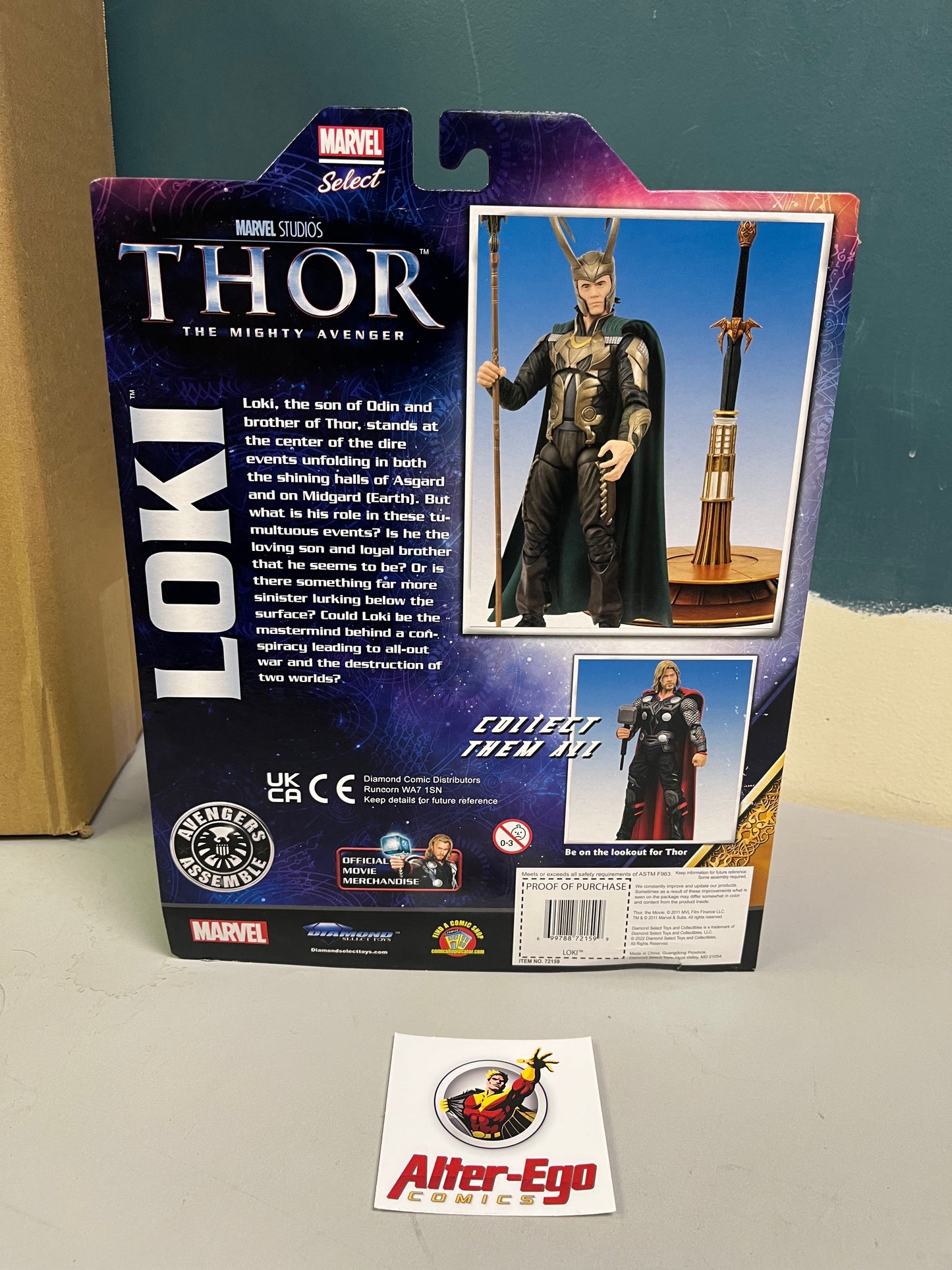Marvel Select Thor Movie Loki Action Figure by Diamond Select Toys
