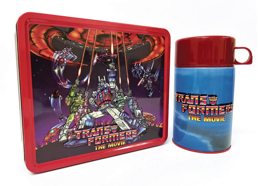 Tin Titans Transformers the Movie Lunchbox & Beverage Container