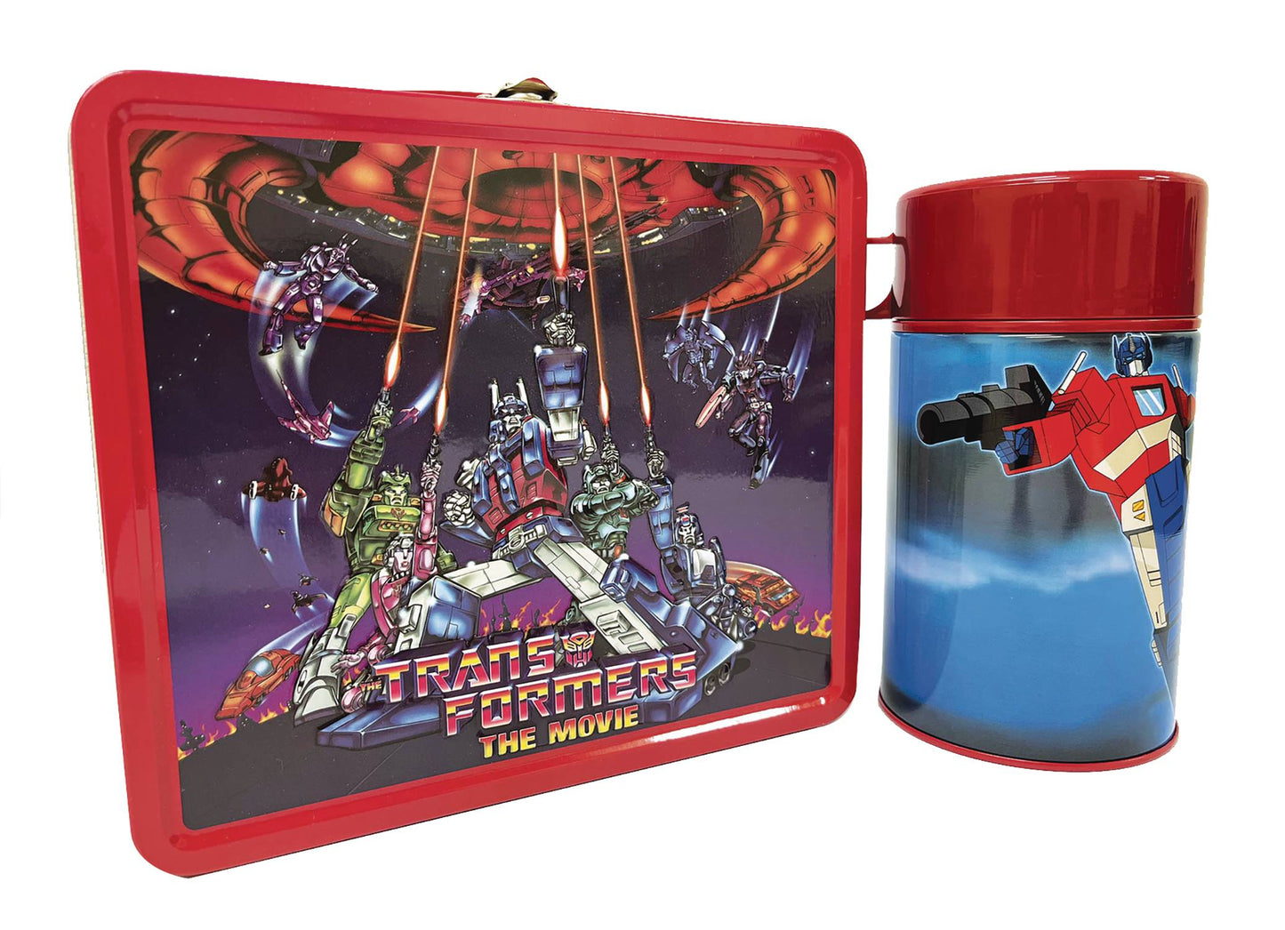 Tin Titans Transformers the Movie Lunchbox & Beverage Container