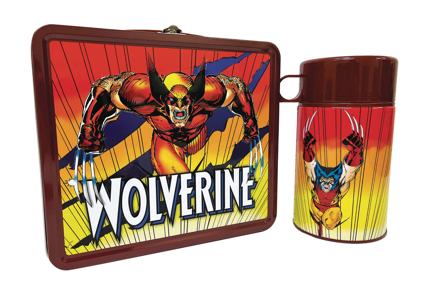 Tin Titans Wolverine Previews Exclusive Lunchbox with Beverage Container