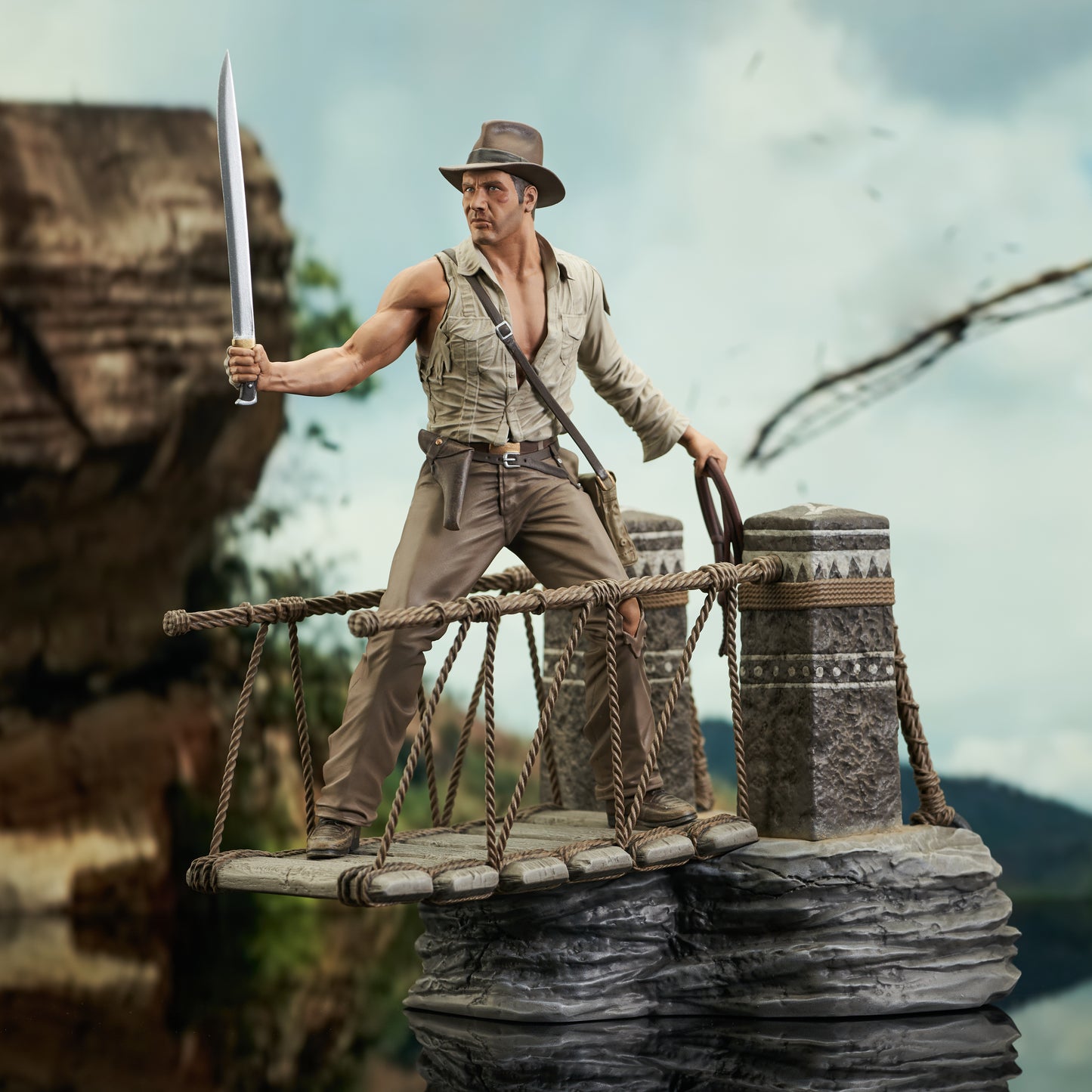 Temple of Doom DLX Gallery Rope Bridge Statue