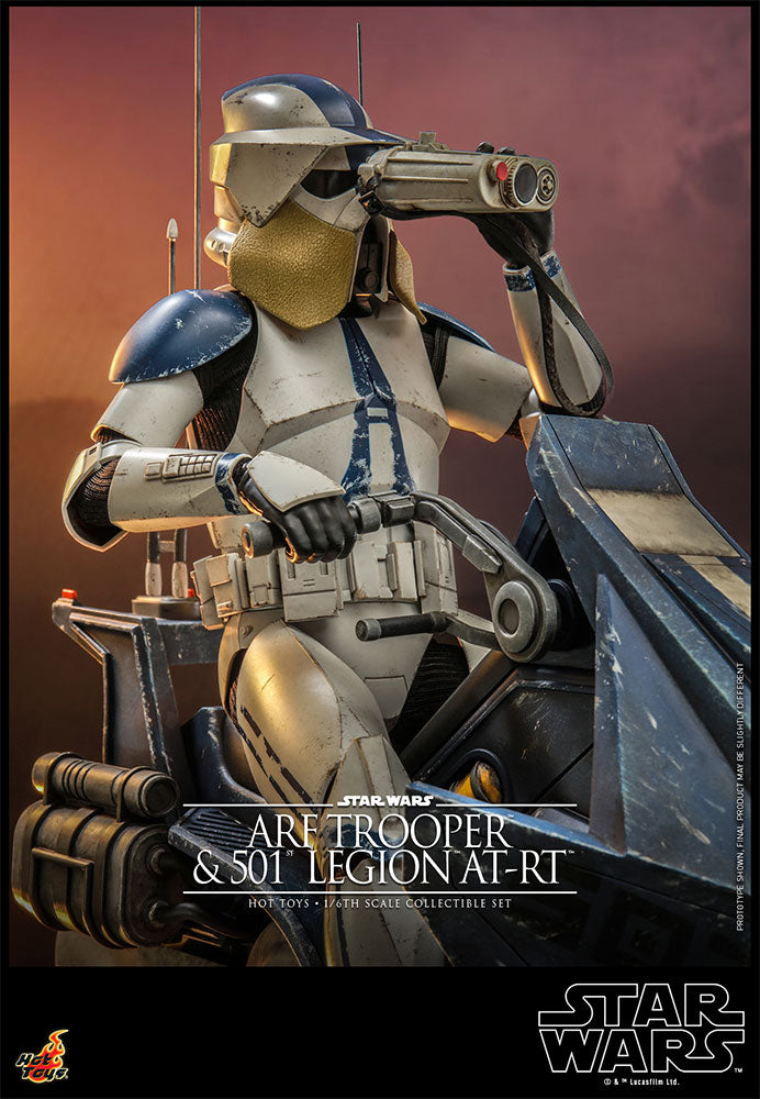 ARF Trooper and 501st Legion AT-RT 1/6 Scale Figure Set by Hot Toys