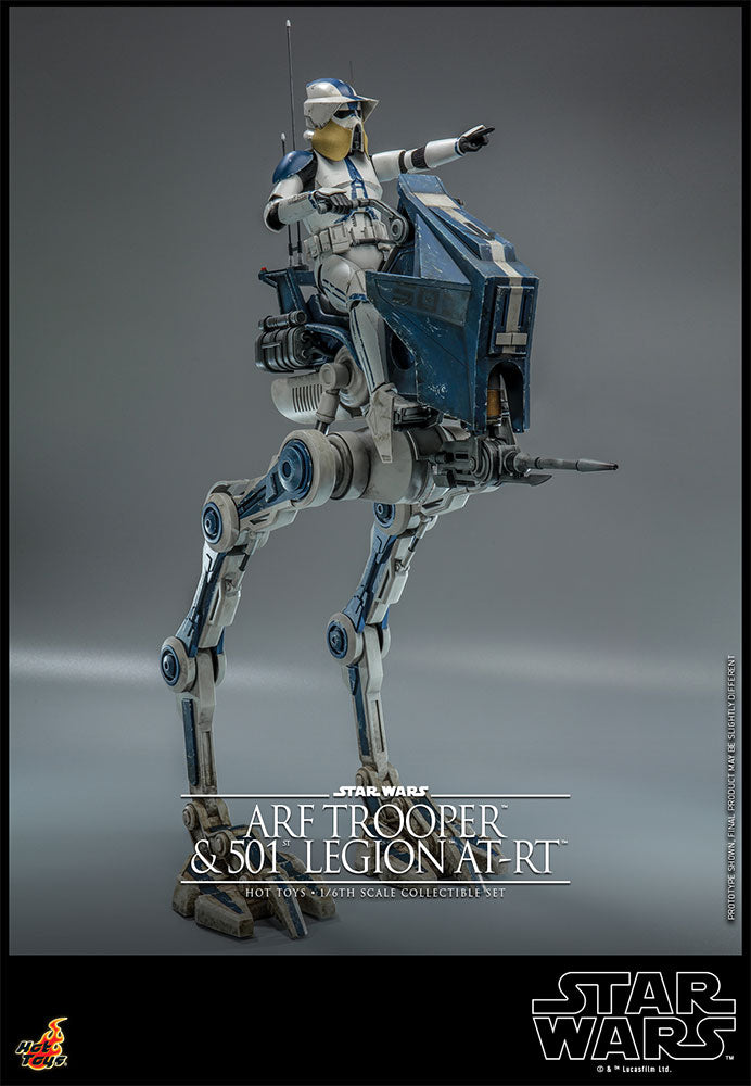 ARF Trooper and 501st Legion AT-RT 1/6 Scale Figure Set by Hot Toys