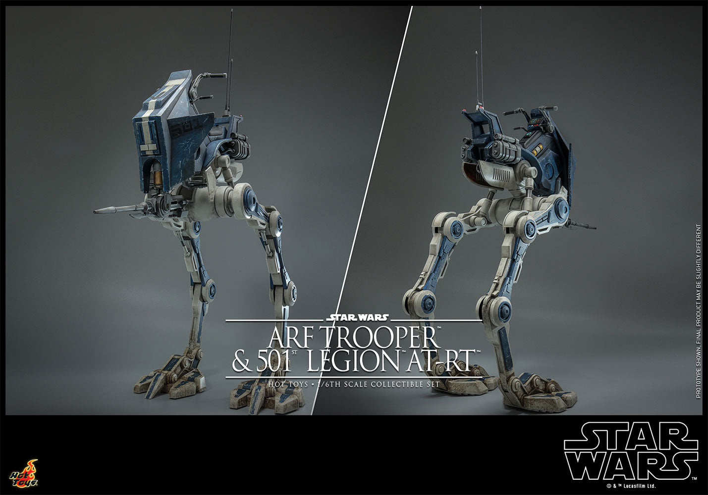 ARF Trooper and 501st Legion AT-RT 1/6 Scale Figure Set by Hot Toys