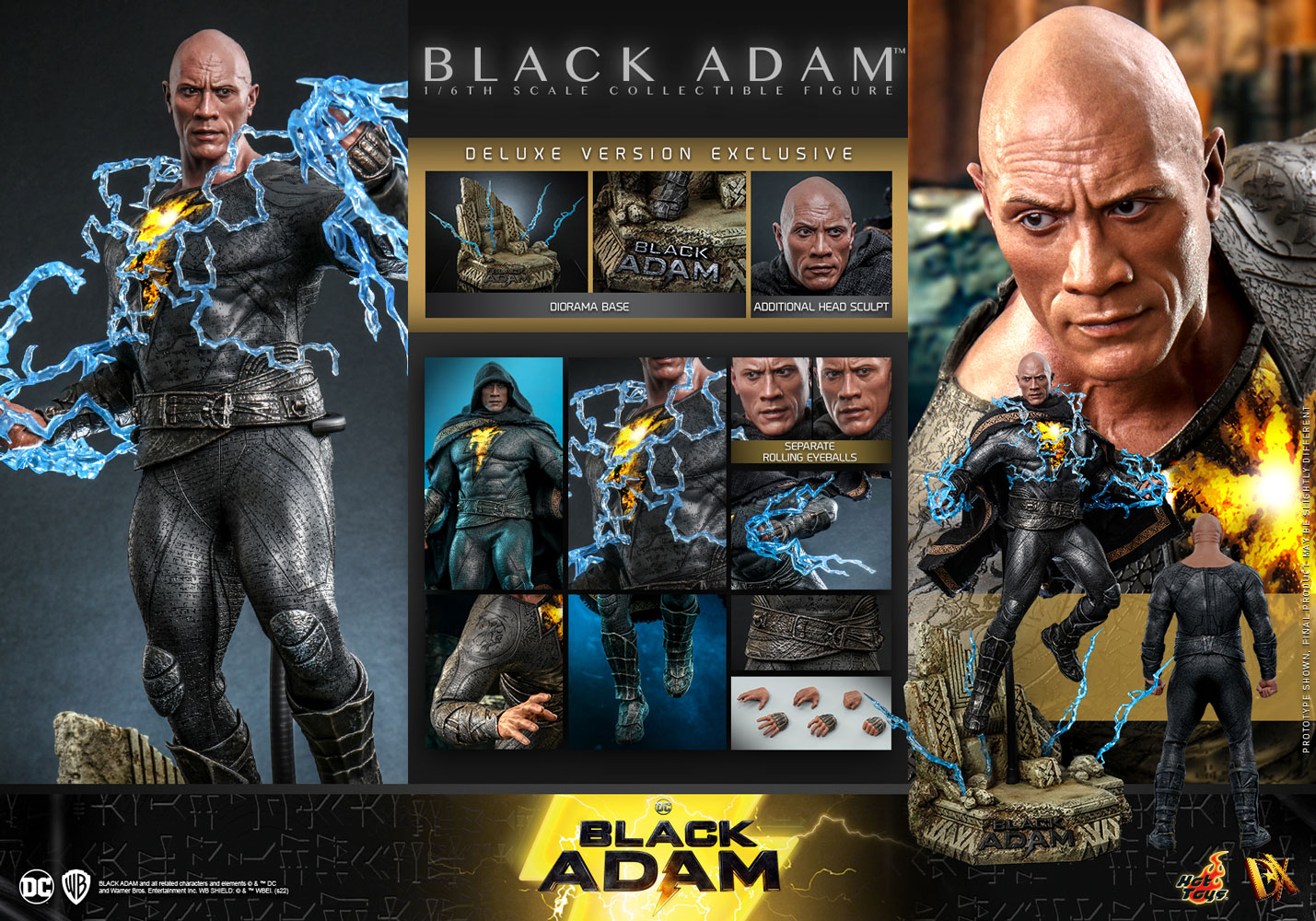 Black Adam (Deluxe Version) Sixth Scale Figure by Hot Toys