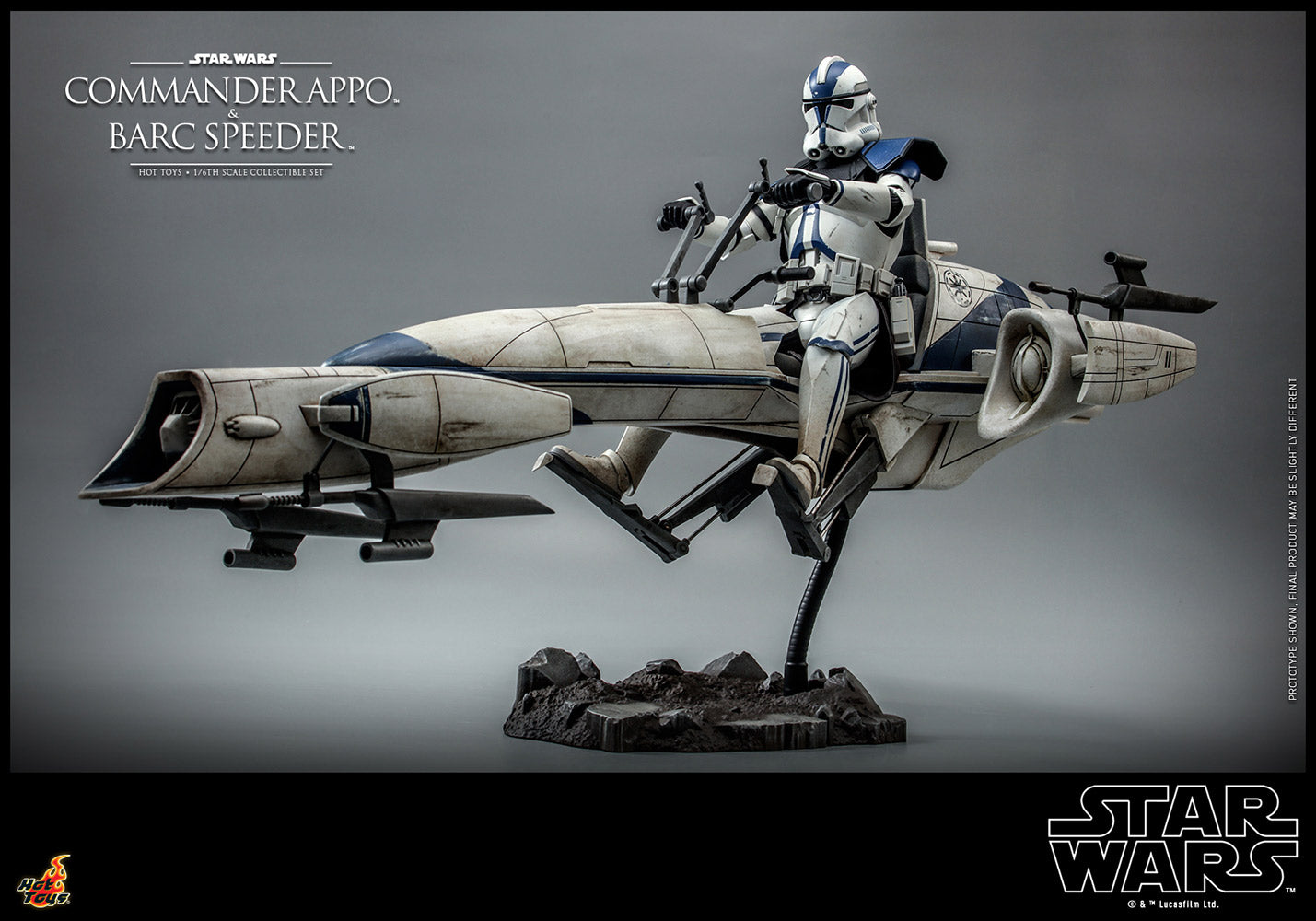 Commander Appo with Barc Speeder Sixth Scale Figure Set by Hot Toys
