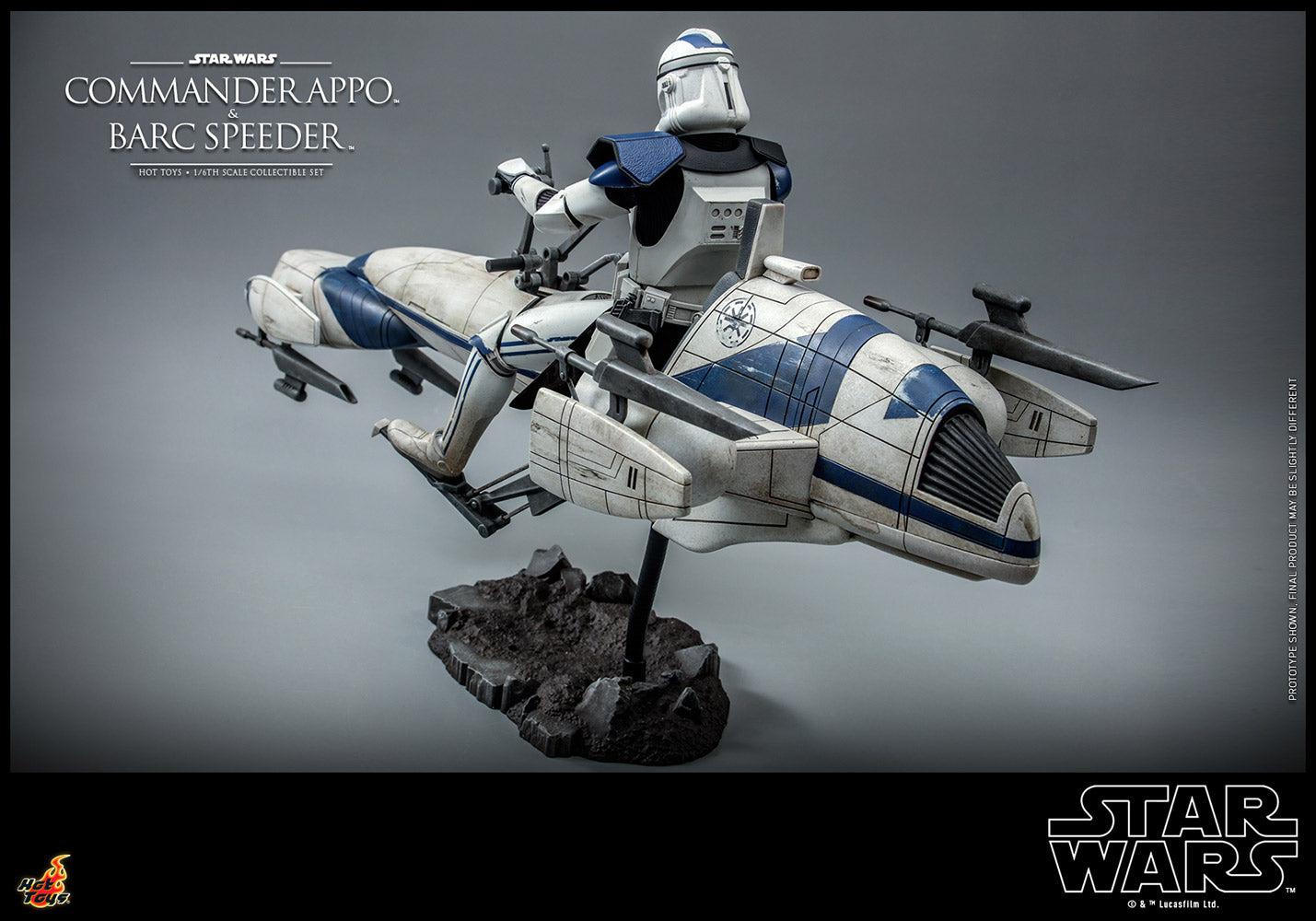 Commander Appo with Barc Speeder Sixth Scale Figure Set by Hot Toys