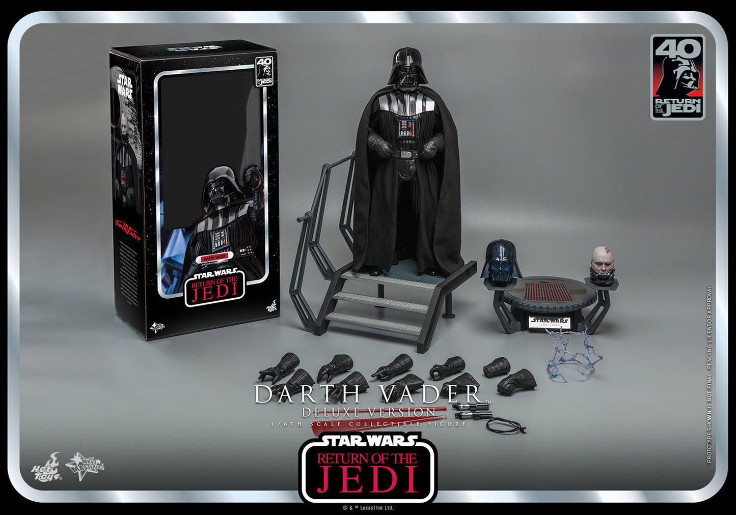 Darth Vader (Deluxe Version) (Return of the Jedi 40th Anniversary Collection) 1/6 Scale Figure