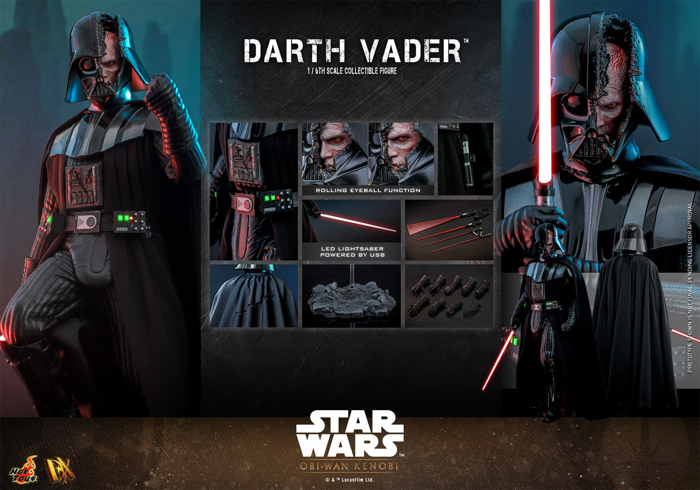 Darth Vader Sixth Scale Figure by Hot Toys