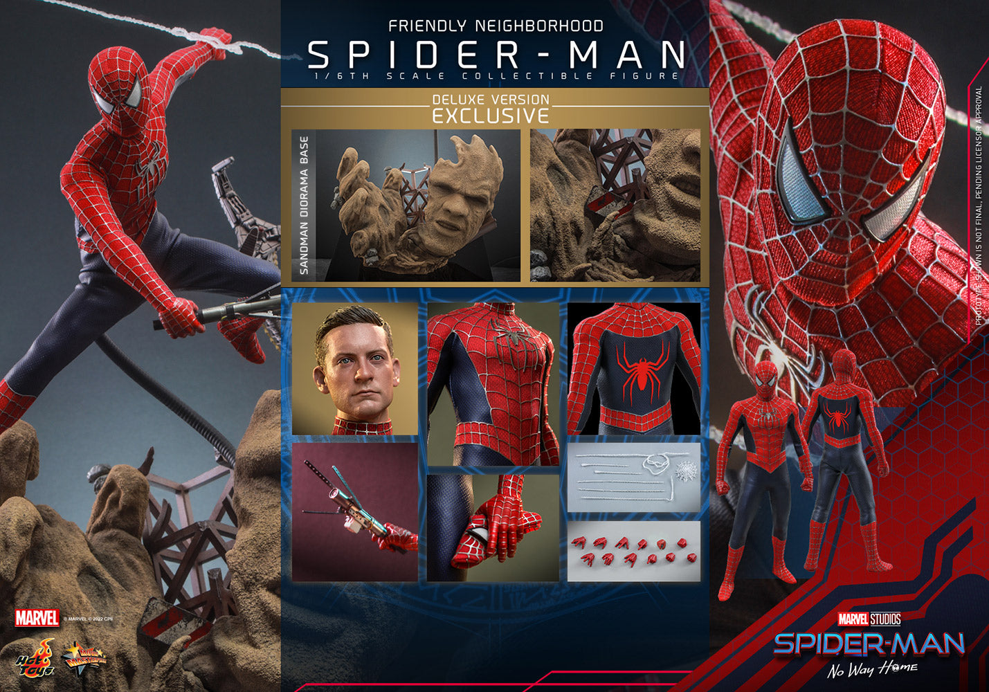 Friendly Neighborhood Spider-Man (Deluxe Version) Sixth Scale Figure by Hot Toys