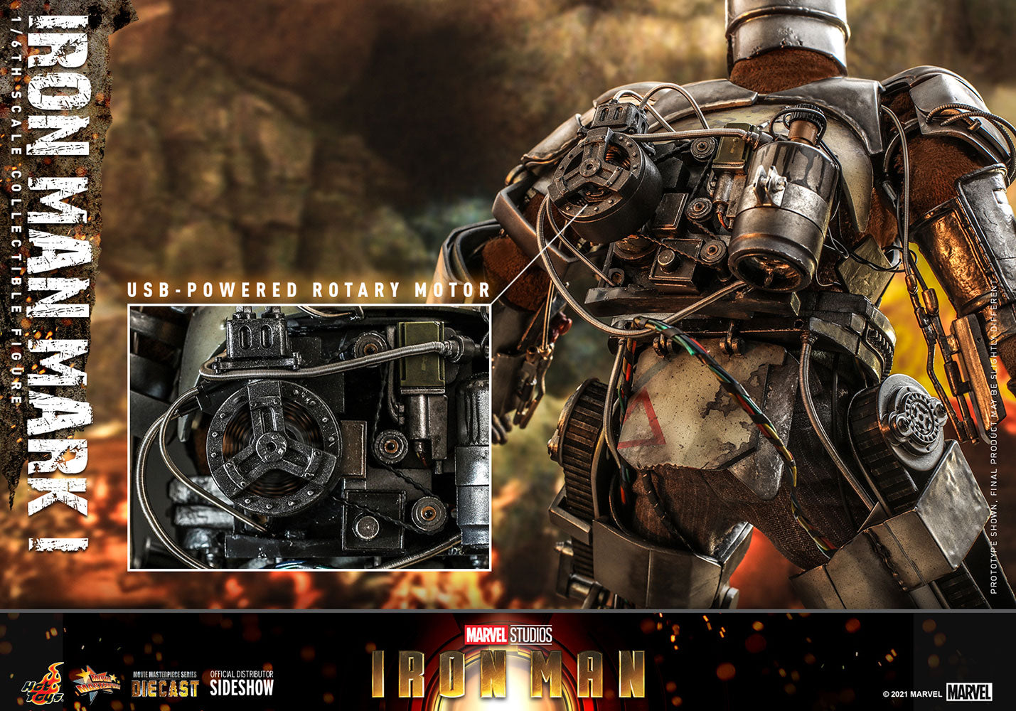 Hot Toys Iron Man Mark I Die Cast 1/6 Scale Figure
