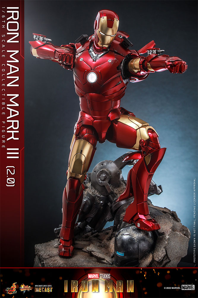 Iron Man Mark III (2.0) Sixth Scale Figure by Hot Toys